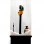 Snowing Sparkling Christmas Decoration Musical Snowman Tree Light Post 16"