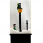 Snowing Sparkling Christmas Decoration Musical Snowman Tree Light Post 16"