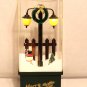 Snowing Sparkling Christmas Decoration Musical Snowman Tree Light Post 16"