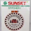 Sunset Stitchery Lord Rest Thy Hand Upon This Door Christmas Hearts Blessing