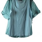 St John's bay Blue Women's 2 Piece Stretch Top Shirt Tank Top 1X & 2X 025 St John's bay Blue Women's 2 Piece Stretch Top Shirt Tank Top 1X & 2X 025