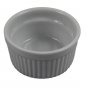 Pier 1 White Porcelain Ribbed 3 Piece Ramekins Souffle Baking Dish