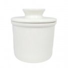 Sweese White Butter Crock Keeper Porcelain Covered Lid Storage Bell