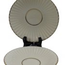 Lenox Temple Collection Bone China Citation Lace Set of 2 Saucers 5 3/4"