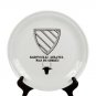 Porcelaine De Paris Set of 4 White Round Plates Bullfighter Pattern 9.5"