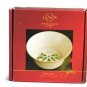Lenox Dimension Holiday Joy Holly Berries Round Candy Dish Gold Trim 4.5"