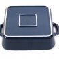 SWEEJAR Eco Lead Free Blue Glossy Ceramic Lot of 3 Baking Dish Bakeware EUC