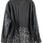 Josephine Chaus Black Women's Button-Down Shirt White Floral 18 035