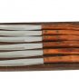 Vintage Kutmaster Set of 6 Steak Knife Knives Stainless Steel w/ Wooden Holder