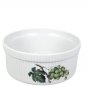 BIA Cordeon Bleu White Round Porcelain Souffle Casserole Dish Fruit Cherry Apple