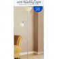 Mainstays Floor Lamp with Reading Light 3 Way Switch Silver Finish 72"