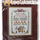 LeeWards Christmas Sampler Carolers People Building Stockings Dog Lampost 41815
