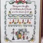 LeeWards Christmas Sampler Carolers People Building Stockings Dog Lampost 41815