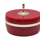 Avon Charisma Vintage Mid Century Red Beauty Dust Talk Case & Pad Powder Box