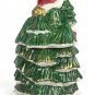 Vtg 1990 Fitz & Floyd OMNIBUS OCI Small Santa w/ Tree Lidded Trinket Candy Jar