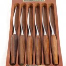 Town & Country Set of 6 Steak Knives Fleetwood Handle w/ Wood Case Town & Country Set of 6 Steak Knives Fleetwood Handle w/ Wood Case