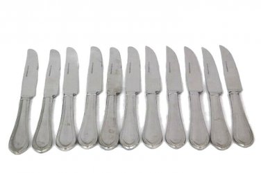 Reed & Barton China 11 Pc Dinner Steak Butter Knife Stainless Steel