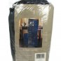 Home Trends Blue Chaircover Pleated Skirt w/ Tie Back Fits Up to 42" Tall