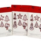Stitchery Shapes Set 3 It's Christmas Time Bell Star Counted Cross Stitch Kit