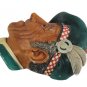 Vintage 1962 Bossons Head Jock Chalkware Wall Hanging Art England