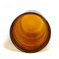 Jeannette Set of 4 Old Fashioned Amber Tall Glass Tree Bark  Cooler Tumblers
