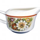 Temper Ware Lenox Magic Garden Floral Creamer Made in USA Temper Ware Lenox Magic Garden Floral Creamer Made in USA