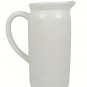 Rae Dunn Artisan Magenta Palm Trees White  Ceramic Pour Pitcher Handled 8 3/4"