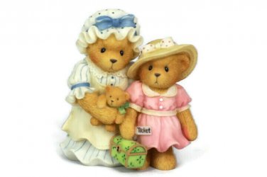 Enesco Cherished Teddies Charissa & Ashylynn Every Journey Begins With One Step