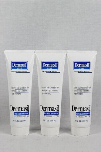 Dermasil Labs Set of 3 Dry Skin Treatment Origial Lotion Hypo Allergenic 8 Fl Oz