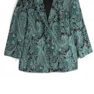 Dressbarn Blue Black Women's Career Blazer 2 Button Front Closure 2X 033