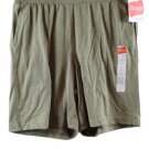 Hanes Green Women's Sweat Short Drawstring Elastic Waist Pockets Medium 053 Hanes Green Women's Sweat Short Drawstring Elastic Waist Pockets Medium 053