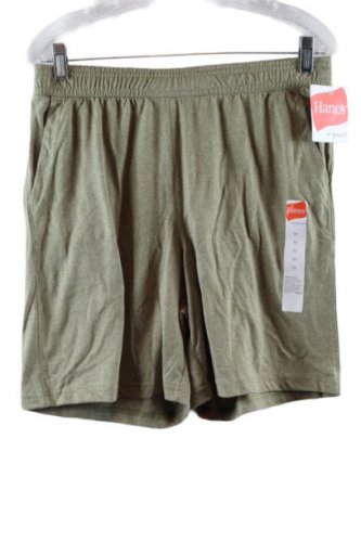 Hanes Green Women's Sweat Short Drawstring Elastic Waist Pockets Medium 053