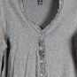 Chaps Gray Women's Cardigan Sweater Full Front Button Closure Size 2X 023