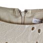 Preston & York Tan Women's Eyelit Dress Lined Long Sleeve Size 14 048