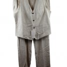 Wehilion Off White Cream Women's 2 Piece Set Pants & Vest Large 051 Wehilion Off White Cream Women's 2 Piece Set Pants & Vest Large 051