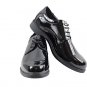 Bruno Marc Black Men's Oxford Dress Shoes Lace Up  Faux Patent Leather 14W
