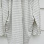 Style&Co Women's Blouse Long Sleeve Metallic Striped Gray White Size XL 002