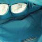 Preston & York Women's Crinkle Shine Teal Blue One Handle Shoulder Bag Leather
