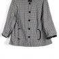 Requirements Black White Check Women's 2 Piece Blouse Pants Set 20W 003