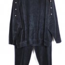The La Costa Spa Black Women's 2 Piece Pants Top Set Outift Size Large 037 The La Costa Spa Black Women's 2 Piece Pants Top Set Outift Size Large 037