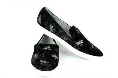 Nine West Women's Black Shakail Fabric Slip On Loafer Flat Size 7 M