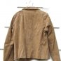 Siena Women's 100% Brown Suede Leather Jacket Front Button Size 14