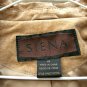 Siena Women's 100% Brown Suede Leather Jacket Front Button Size 14