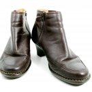 Softspots Women's Ankle Boots Low Heels Soft Brown Leather Side Zipper 9.5 Wide Softspots Women's Ankle Boots Low Heels Soft Brown Leather Side Zipper 9.5 Wide