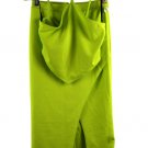 Saints Green Women's 2 Piece Cropped Top Midi Pencil Cut Skirt Medium 028