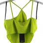 Saints Green Women's 2 Piece Cropped Top Midi Pencil Cut Skirt Medium 028