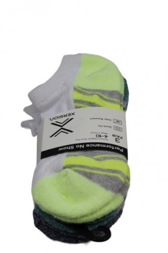 Xersion Quick Dri Odor Resistant No Show Women's Regular Shoe Socks 4-10 052