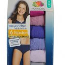 Fruit of the Loom Multicolor Women's 6 Pack Hipsters 9-2X