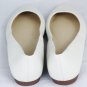 CZZPTC Women's White Ballet Flats Man Made Slip On Pointed Toe 9.5 M