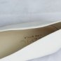 CZZPTC Women's White Ballet Flats Man Made Slip On Pointed Toe 9.5 M